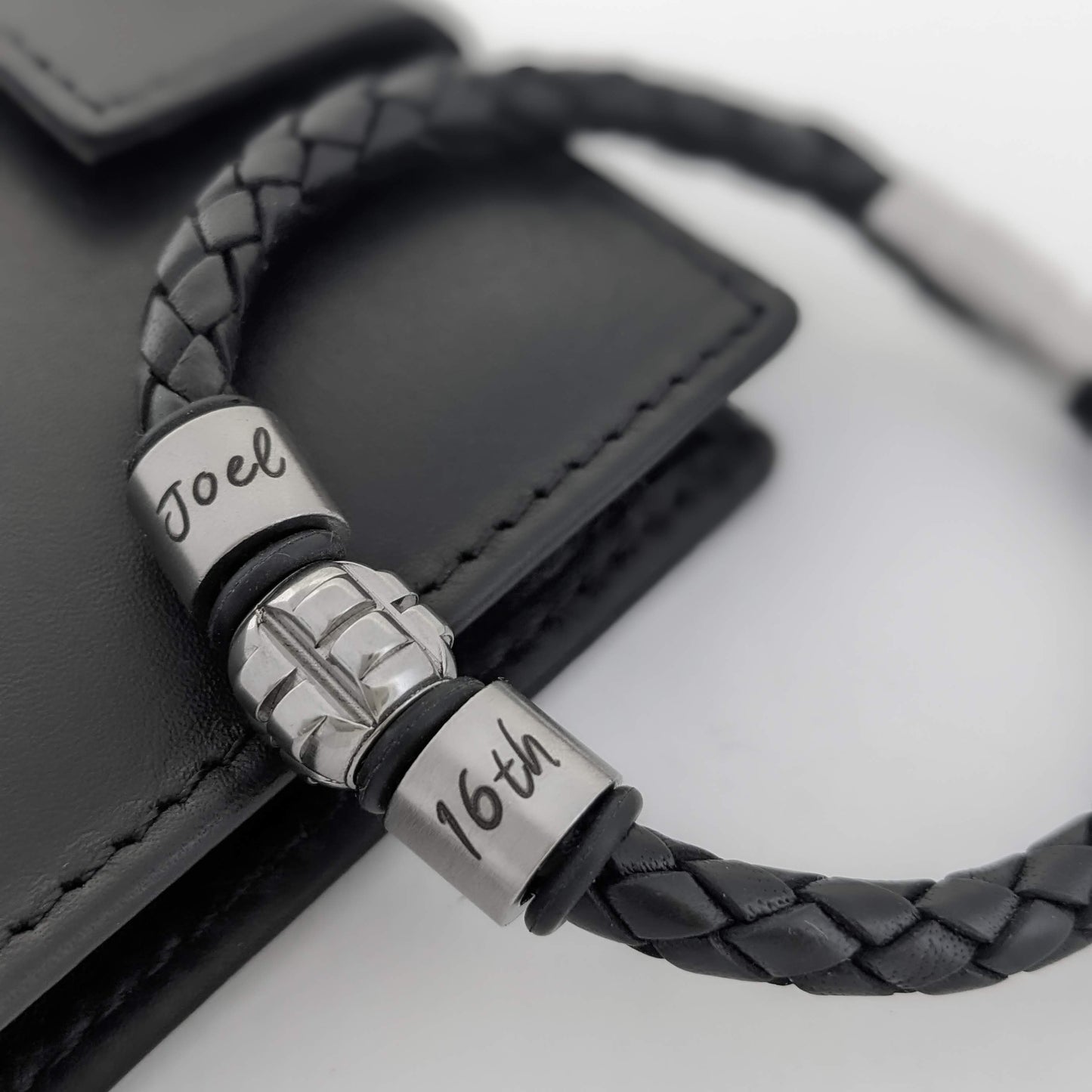 Teenage Boy Custom Leather Bracelet